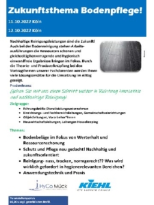 Vorschau Infoflyer Seminar Bodenpflege Köln